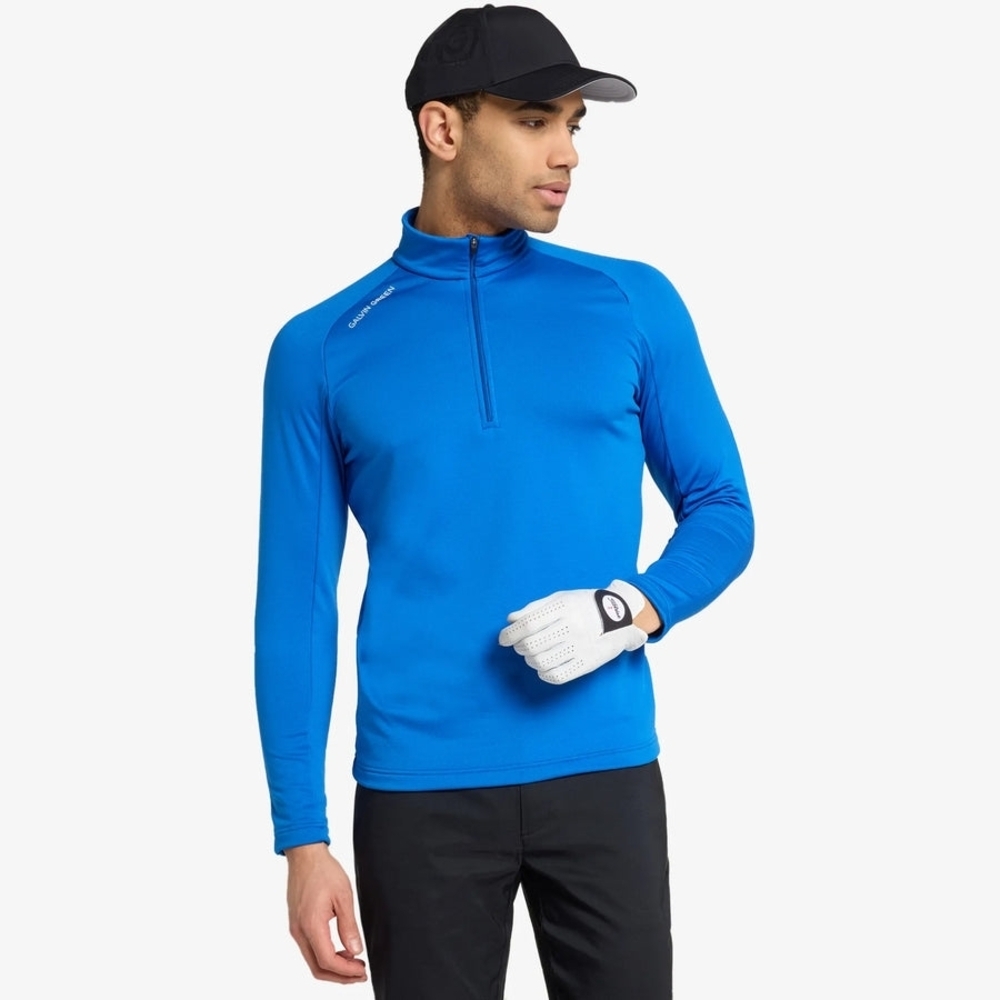 Galvin Green Men's Blue Zip Up Sweater